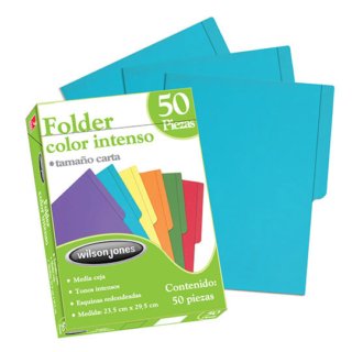 Folder Carta Azul