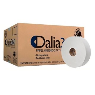 Papel Higienico Blanco De 360 M. Dalia