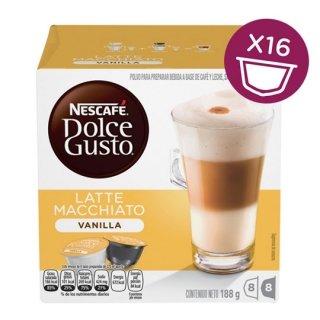16 Capsulas De Vainilla Latte Macchiato