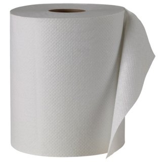Toalla En Rollo Blanca De 180 M