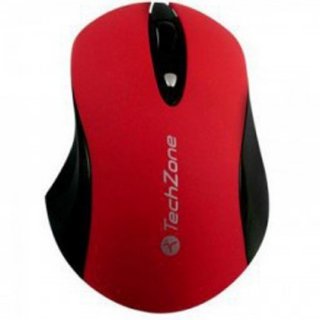 Mouse Inalambrico 800-1600 Dpi Rojo
