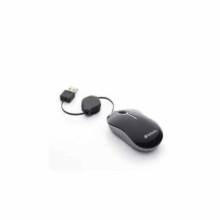 Mouse Optico Mini Travel Alambrico Ne