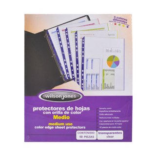 Protector De Hojas Medio Multicolor