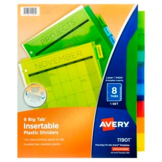 Separador Plastico Carta 8 Divisiones