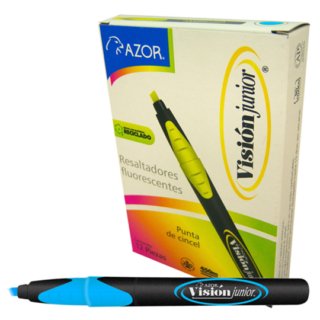 Resaltador Vision Jr Azul C/12