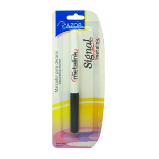 Marcador Signal Metalink Fino Blanco