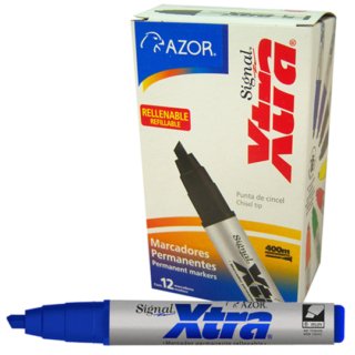Marcador Signal Xtra Azul C/12