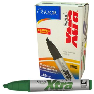 Marcador Signal Xtra Verde C/12