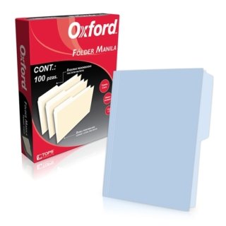Folder Manila Azul Oxford C/100