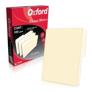 Folder Manila Crema Oxford C/100