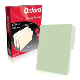 Folder Manila Verde Oxford C/100