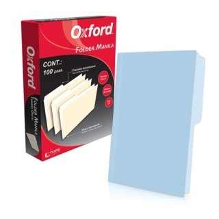 Folder Manila Azul Oxford C/100