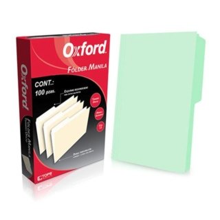 Folder Manila Verde Oxford C/100