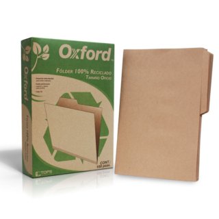 Folder Reciclado Oficio Oxford C/100