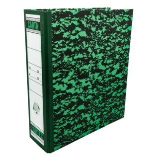 Registrador Carta Verde Marmoleado