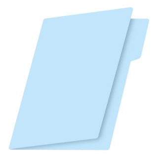F?lder Tama?o Carta Azul C/100
