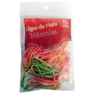 Ligas De Hule No. 14 Colores Surtidos