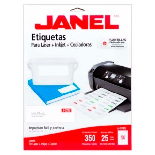 Etiqueta Blanca Janel 34X102Mm C/350