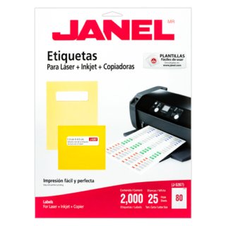 Etiqueta Blanca Janel 13X45Mm C/2000