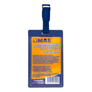 Gafete Azul Vertical Marca Mae