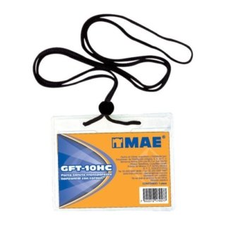 Gafete Transparente Horizontal Marca Mae