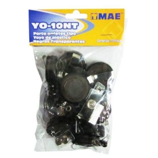 Portagafetes Tipo Yoyo Mae Negro