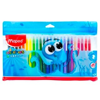 Plumones De Colores Con 24 Piezas