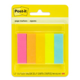 Se?aladores Post-It 3M 5 Colores Neon