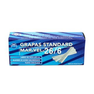 Grapas Estandar 26/6 Modelo Marvel