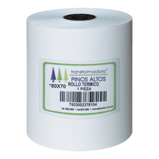 Rollo De Papel Termico 80X70
