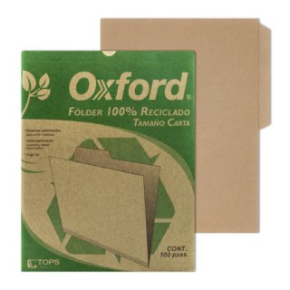 Folder Reciclado Carta Oxford C/100